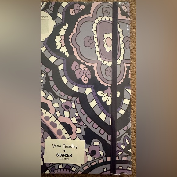 Vera Bradley Dotted Journal Deep Night Paisley Bullet Grid 184 Pages 8.25 X 5.8” - Picture 5 of 11